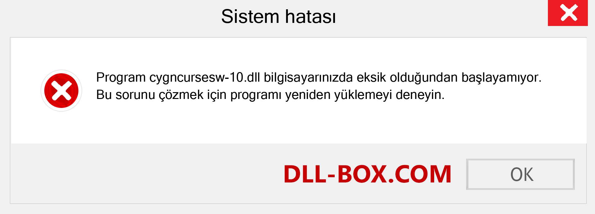 cygncursesw-10.dll dosyası eksik mi? Windows 7, 8, 10 için İndirin - Windows'ta cygncursesw-10 dll Eksik Hatasını Düzeltin, fotoğraflar, resimler